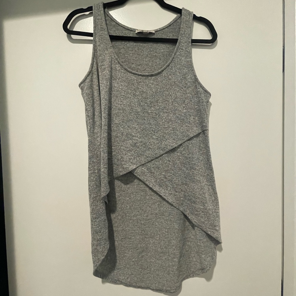 Express Gray High Low Camisole